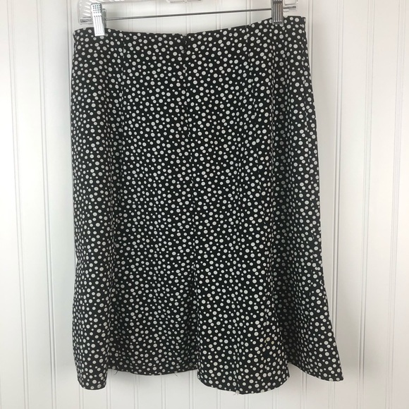 JBXR Polka Dot Flare Bottom Skirt Black White - Picture 5 of 6